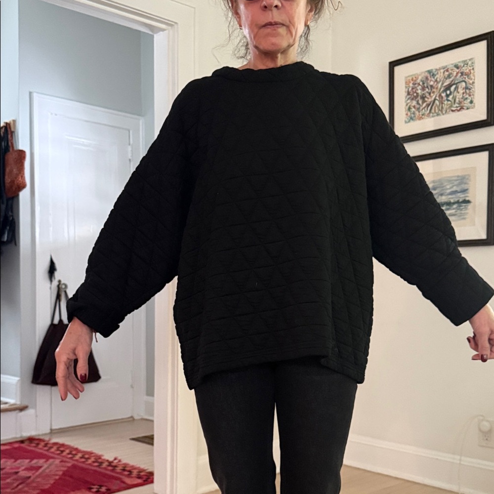 Rachel Comey Black Textured Long Sleeve Top
